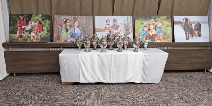 The international exhibition “Mother and children in national costumes” in Slovakia.